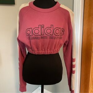 Adidas Rose and Beige Cropped Top